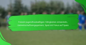 Freizeit-Jugendfussballligen: Fähigkeiten entwickeln, Gemeinschaftsengagement, Spiel mit Fokus auf Spass
